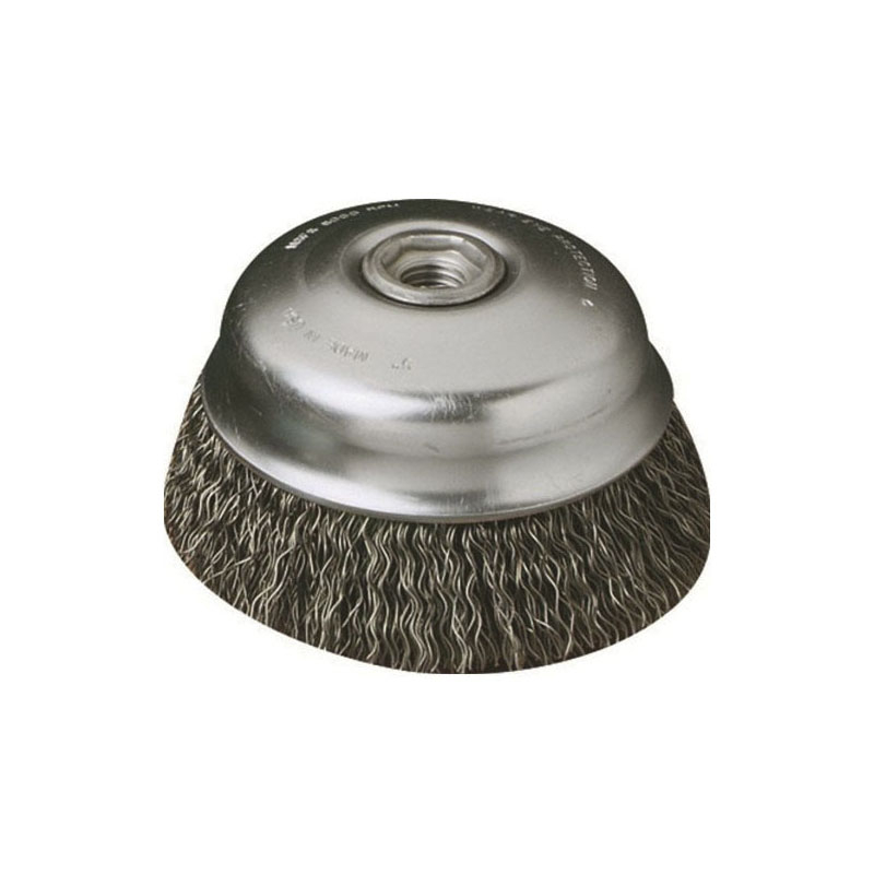 BRUSH CRIMPED WIRE CUP SAIT 2-3/4" X 0.014 X 5/8"-11 (6401)