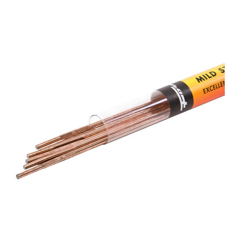 OXY- ACETYLENE MILD STEEL WELDING ROD, COPPER COATED, 3/32" X 36" -6 PIECES (42333)