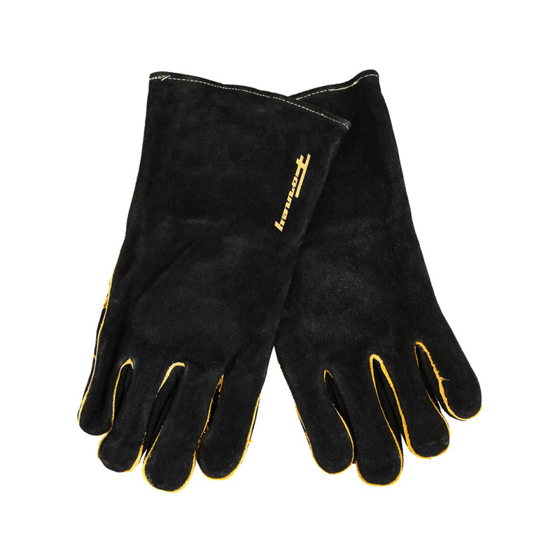 GUANTES DE SOLDADURA SERRAJE, NEGRO SIZE L (53425)
