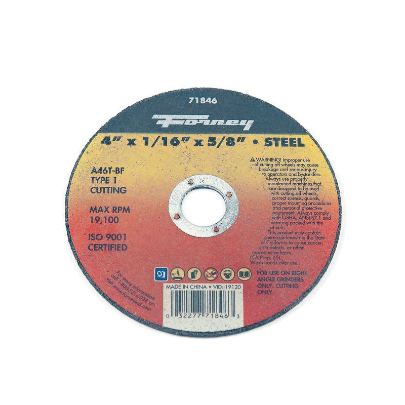 DISCO DE CORTE TIPO 1, 4 "X 1/16" X 5/8 "A46T-BF (71846)