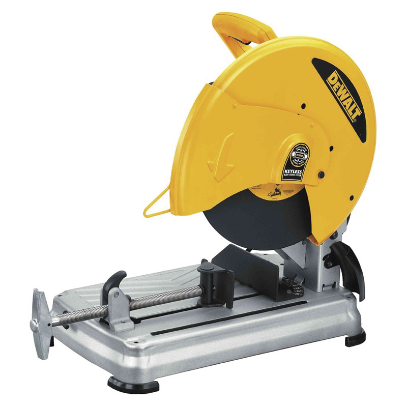 DEWALT 14" CHOP SAW WITH QUIK-CHANGE, KEYLESS BLADE CHANGE SYSTEM (D28715)