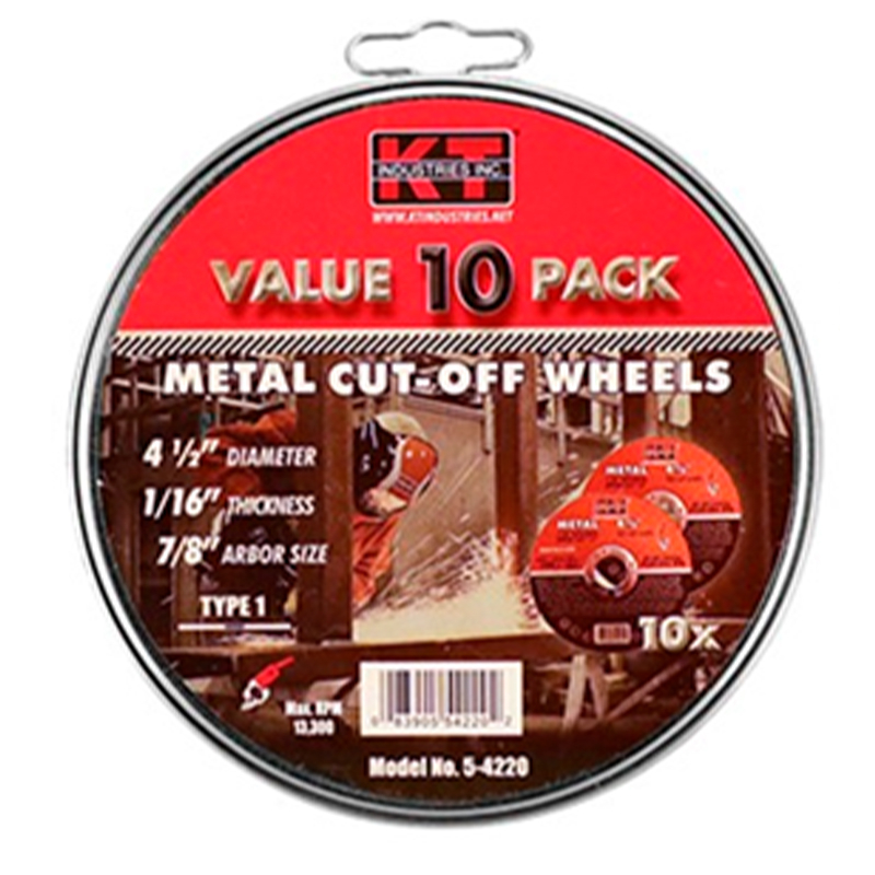 4-1/2" X 1-16" X 7/8" METAL CUT OFF WHEELS (5-4220)