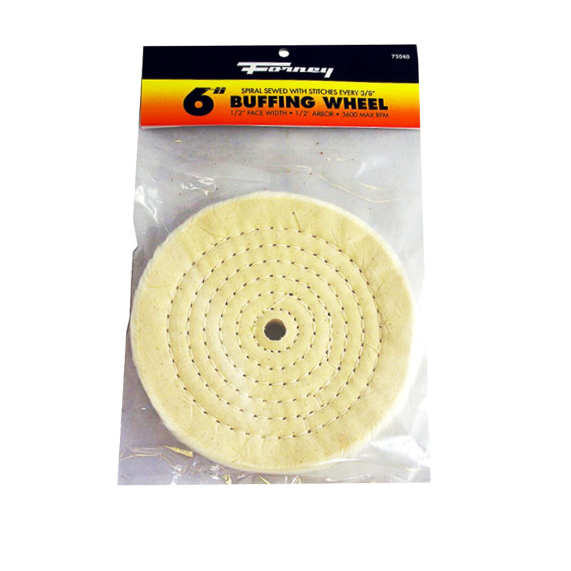 6 in. Spiral Cotton Buffing Wheel