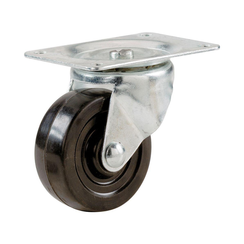 RUEDA GIRATORIA DE PLASTICO DE 4" C/FRENO (082180)