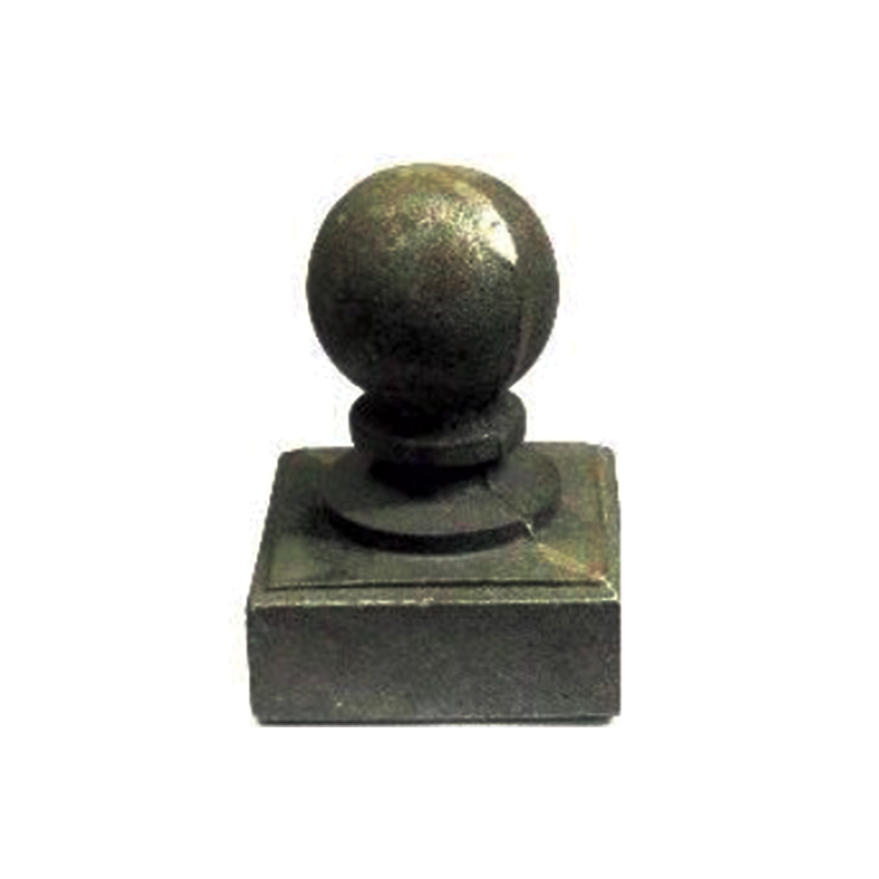 CAP POST CAST IRON 2-1/2" # 98 ROUND BALL (122748)