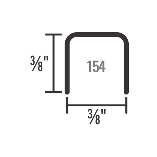 Perfil para Ventana # 154 Bagueta 3/8"x3/8", Cal.20, 6mts