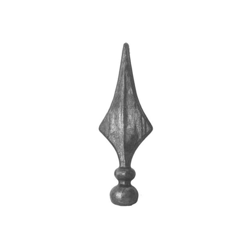 FLECHA ORNAMENTAL FORJA ITALIANA PUNTA DE LANZA ESTAMPADA BASE 1-1/4" X 7-7/8" LARGO (122/A/1)