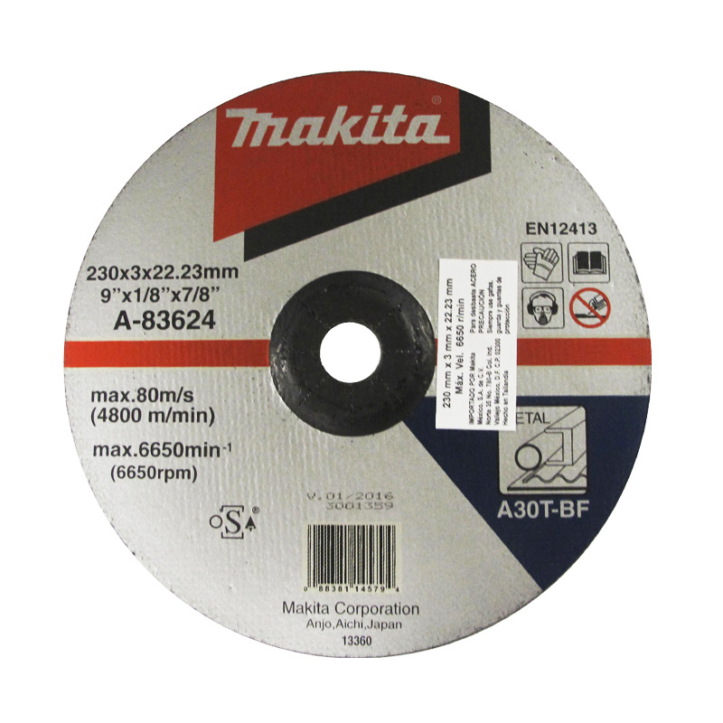 DISC/BLADE STAINLESS CUT OFF 9" X 1/8" X 7/8" A83624 MAKITA