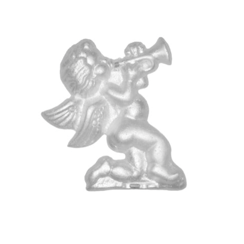FIGURA DE ALUMINIO ANGEL DE TROMPETA CHICO
