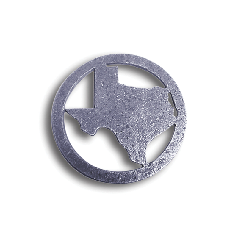 FIGURA TEXAS DENTRO CIRCULO TROQUELADA 6" 3/16" (FC503)