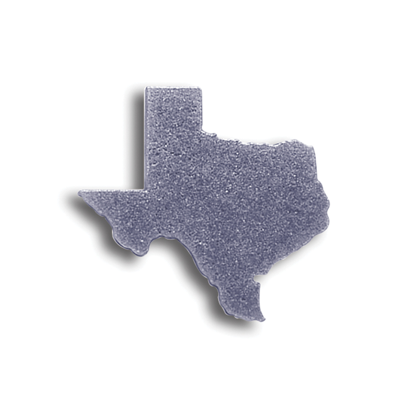 FIGURA ESTADO TEXAS TROQUELADA 5" 3/16" (FC502)