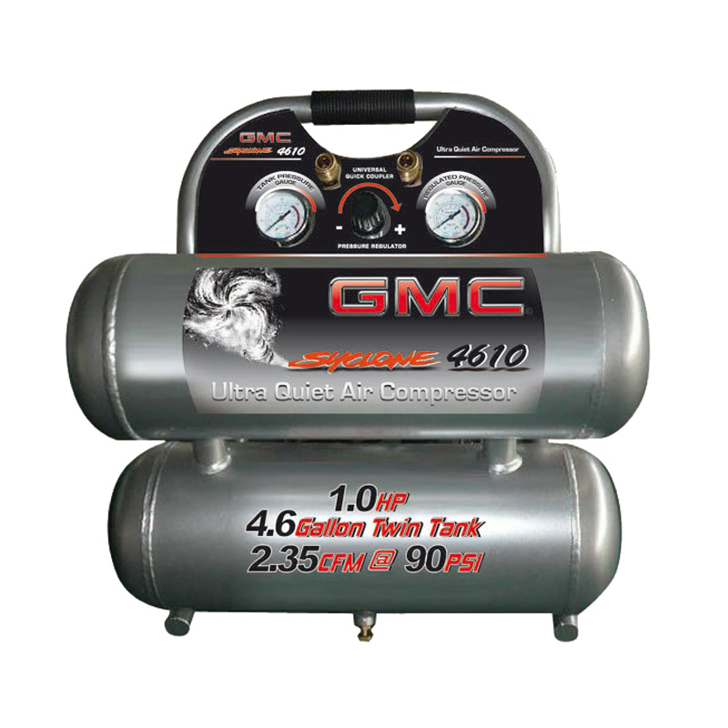 Steel Mart AIR COMPRESSOR GMC, 110 VOLT/60HZ, 1HP, 4090PSI, TWIN TANK