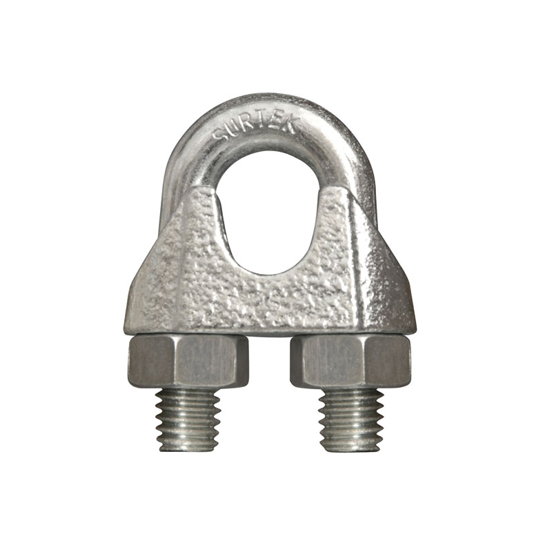 PERRO P/CABLE HIERRO MALEABLE TIPO ALEMAN 1/8" SURTEK (PER1A)