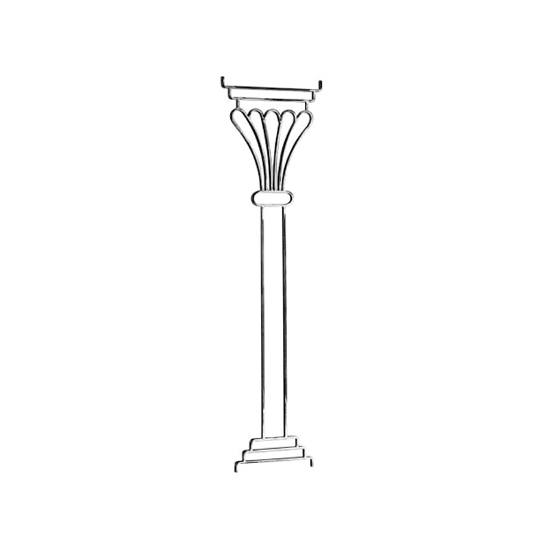 PANTALLA ORNAMENTAL FORJA ITALIANA 1/2" X 1/4" MTL,  10-5/8" ANCHO X 39-1/2" LARGO (1120/1)