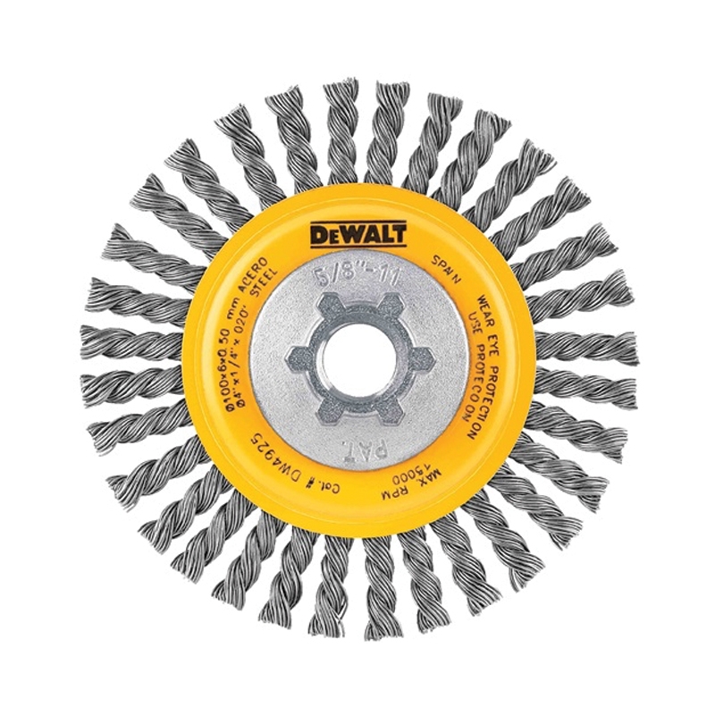 DEWALT KNOTTED WIRE BRUSH 4", (DW4930)
