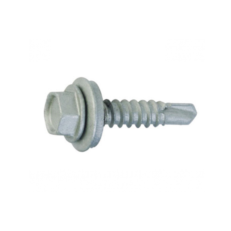 SLF DRL SCREW HEX W/WASHER # 12-24 X 1-1/4" # 5 (FOR DECKING) GALVALUME