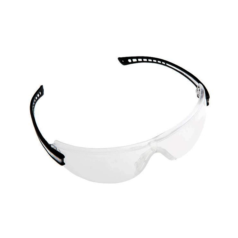 55407 GAFAS DE SEGURIDAD, LUMINARY LENTE CLARA CON EL CLARO LA INSERCIÃN Y TEMPLO NEGRO