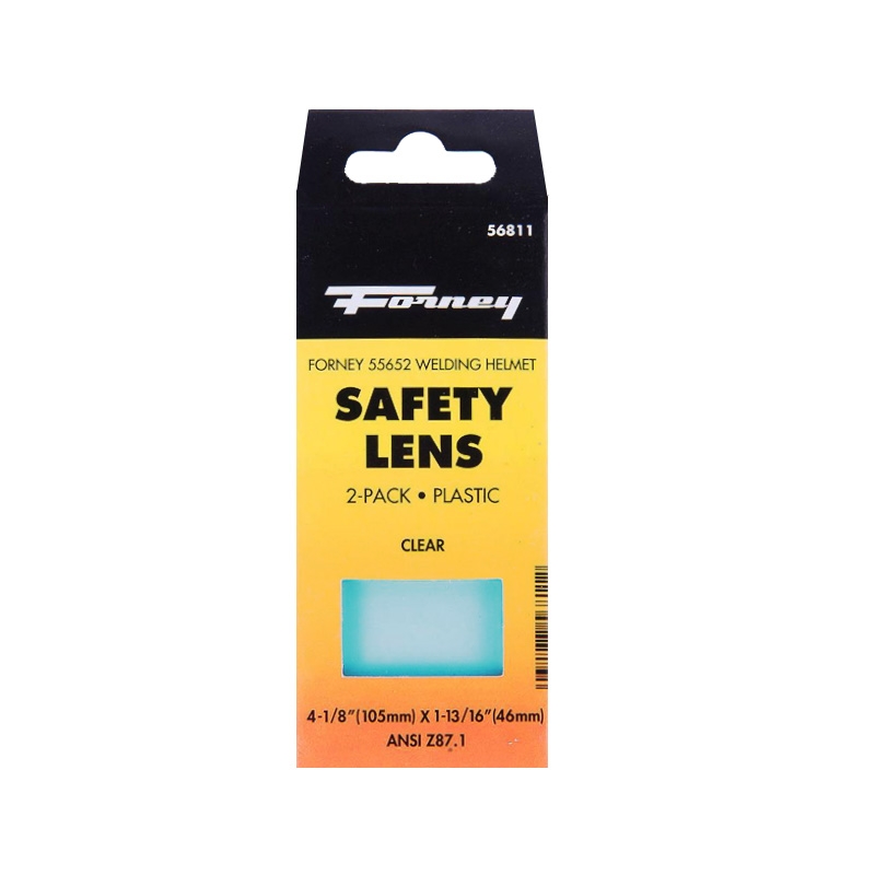 56811 LENTE, REEMPLAZO DE LENTES CLAROS DE SEGURIDAD DE PLÃSTICO PARA FORNEY 55652 CASCOS DE SOLDADURA