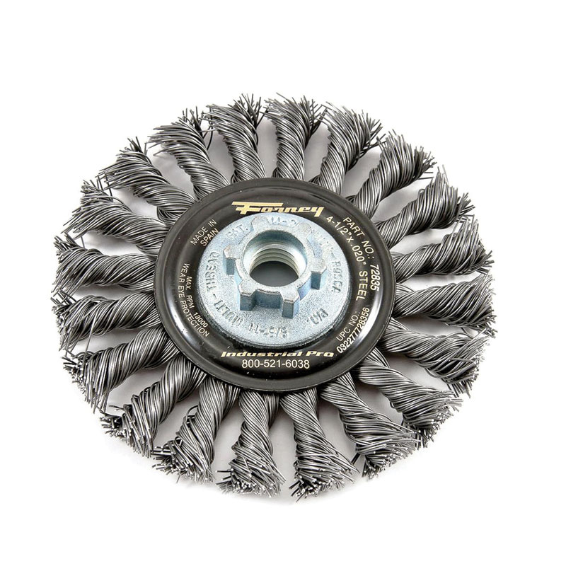 Erizos (cepillo deshollinador) acero cilíndrico con rosca 12 x 175