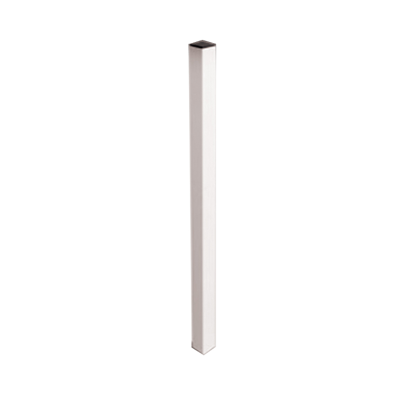 POSTE METALICO CON TAPA PARA REJA DEACERO BLANCO C-16 2-1/4" X 2-1/4", 11'