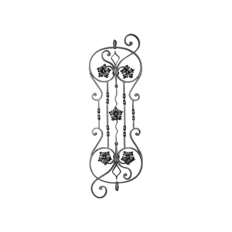 PANTALLA ORNAMENTAL FORJA ITALIANA 5/8" X 5/16" MTL,  13" ANCHO X 367/32"H" LARGO (GD0018)