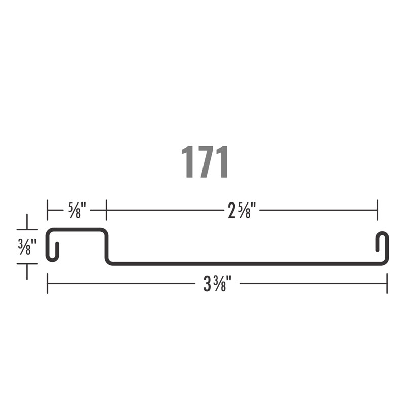 Perfil para Puerta, Duela 171 - Cal.20 / 6mts