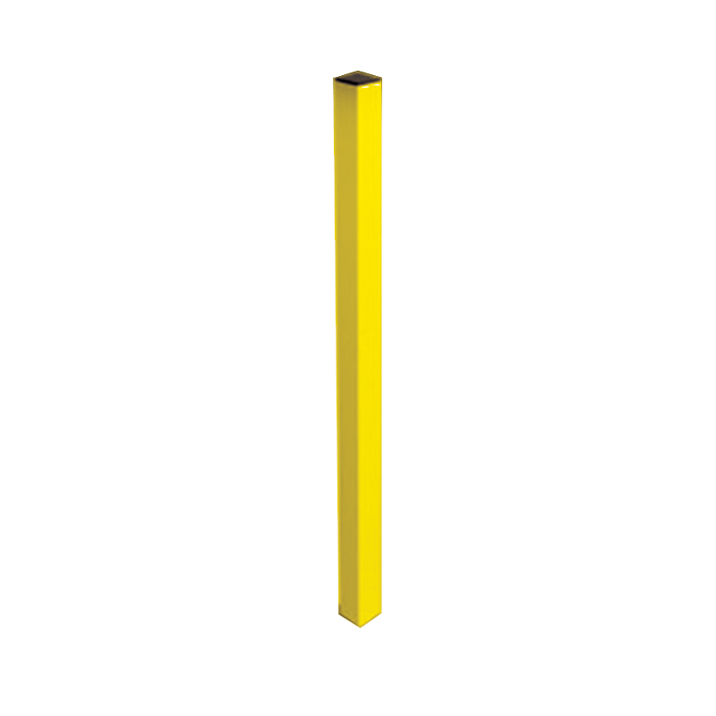 POSTE METALICO CON TAPA PARA REJA DEACERO AMARILLO  8FT GAL 6, 8FT