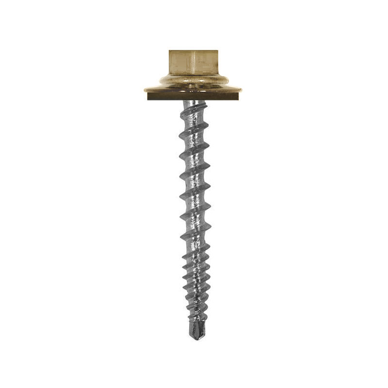 PIJA PUNTA DE BROCA CABEZA HEX (MADERA) # 10 X 2-1/2" LIGHT STONE