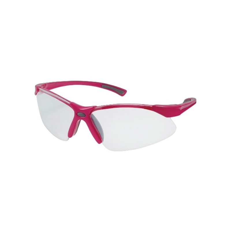 Steel Mart Safety Glasses Clear Lens Pink Frame Parallax 55428