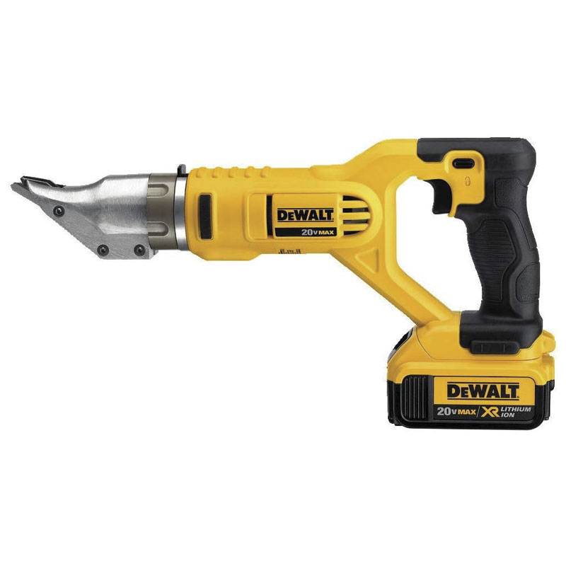DEWALT SWIVEL HEAD DOUBLE CUT SHEAR KIT CORDLESS 20V MAX 18 GA (DCS491M2)