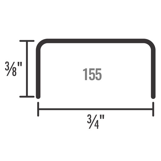 Perfil para Ventana # 155 Bagueta 3/4"x3/8", Cal.20, 6mts