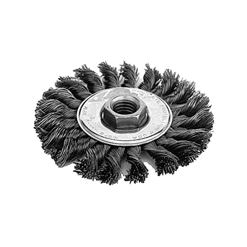 CEPILLO DE RUEDA DE ALAMBRE 4", 5/8"-11 (5-3350)