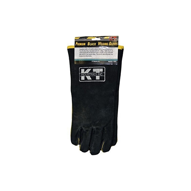 GUANTES PRIMA DE SOLDADOR NEGROS/DORADOS (4-5025)