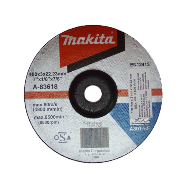DISCO PARA CORTE DE METAL 7" X 1/8" X 7/8" (A83618)