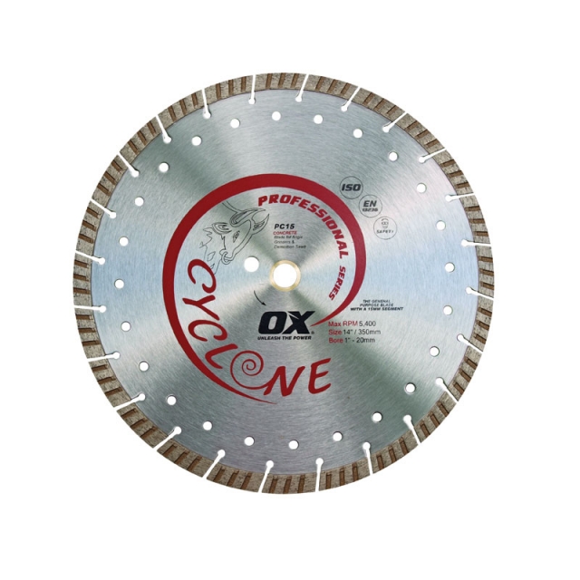 DISCO DIAMANTE OX PARA CONCRETO 14" (0X-PC15-14)