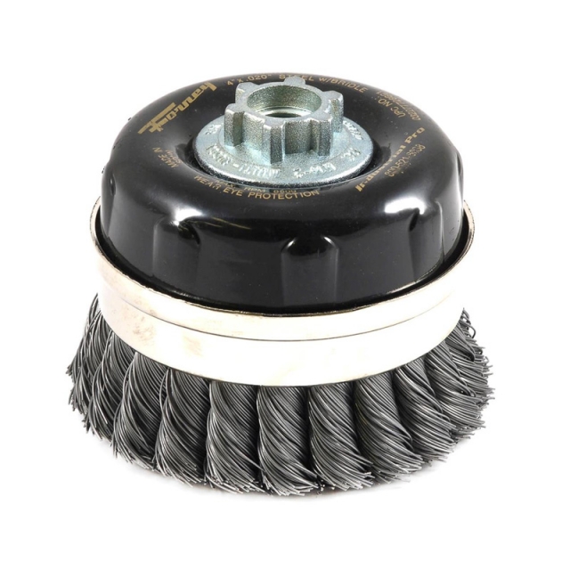 CEPILLO DE COPA DE ALAMBRE 4 "5/8" -11 Y M14 X 2.0 0.020 " 72869