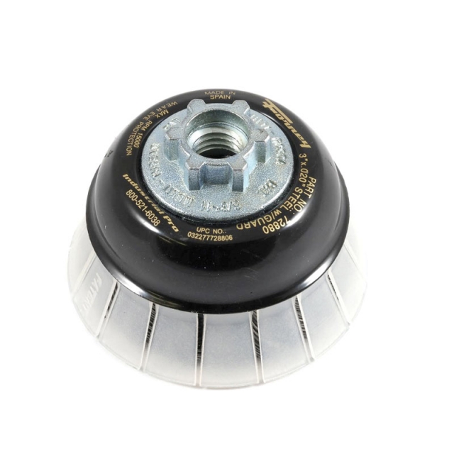 CEPILLOS DE COPA ALAMBRE Y CESTA DE PROTECCIÓN DE 3 "5/8" -11 Y M14X2.0 0.020 " 72880