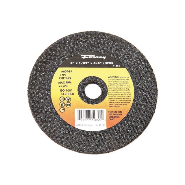DISCO DE CORTE TIPO 1, 3 "X 1/32" X 3/8 "A60T-BF (71855)