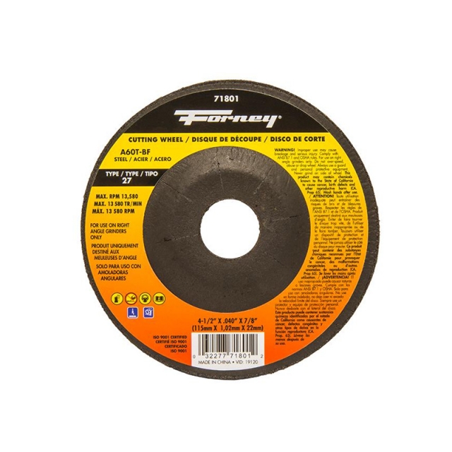 DISCO DE CORTE TIPO 27 4-1/2 "0.040" X 7/8 "A 60T-(71801)