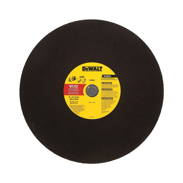 SIERRA DE PUERTA DE METAL CON RUEDA DE CORTE 14 "X 1/8" X 20MM DW8021