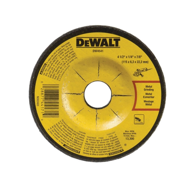 DISCO DE CORTE DEWALT 4-1/2" X 1/4" X 7/8" DW4541