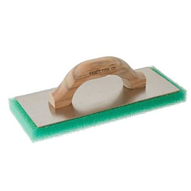 FLOTADOR VERDE GRUESO TEXTURA CON MANGO DE MADERA PL603 12"X5"X1"