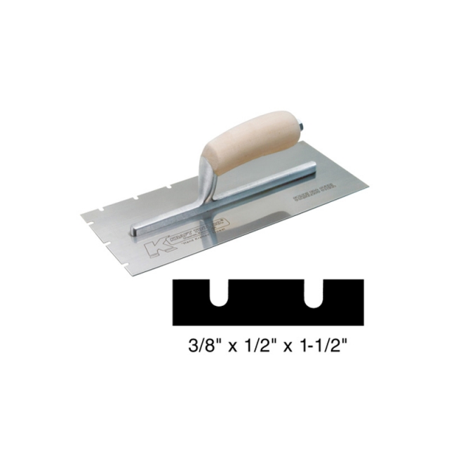 PALETA DE ACERO INOXIDABLE CON MANGO DE MADERA PL624 12"X5"