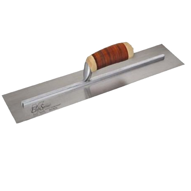 PALETA DE CEMENTO DE ACERO AL CARBONO 16 "X 4" CON MANGO DE CUERO CFE222L