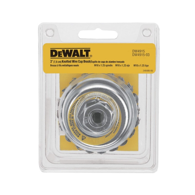 CEPILLO DE ALAMBRE COPA TRENZADO 3" X 1.25 (DW4915)